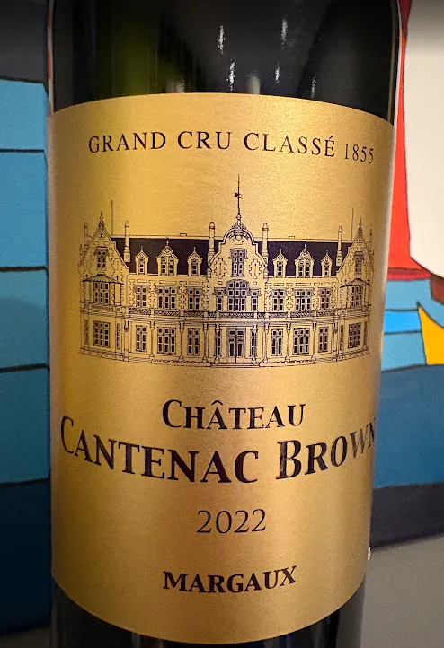 [Crombe25] Margaux : Chateau Cantenac Brown grand cru classé 2022